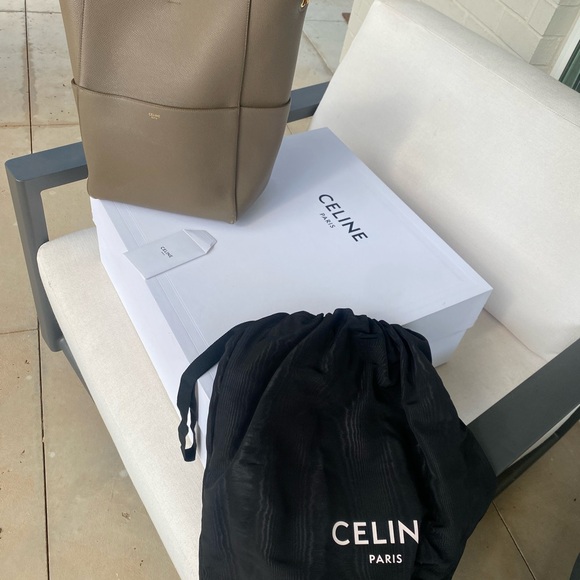 Celine Sangle Bucket Shoulder Bag Tan-✔️BOOM - Picture 4 of 16